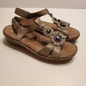 Ara Womens Sz US 9 EUR Leather Adjustable Strap Luft poster Sandals.